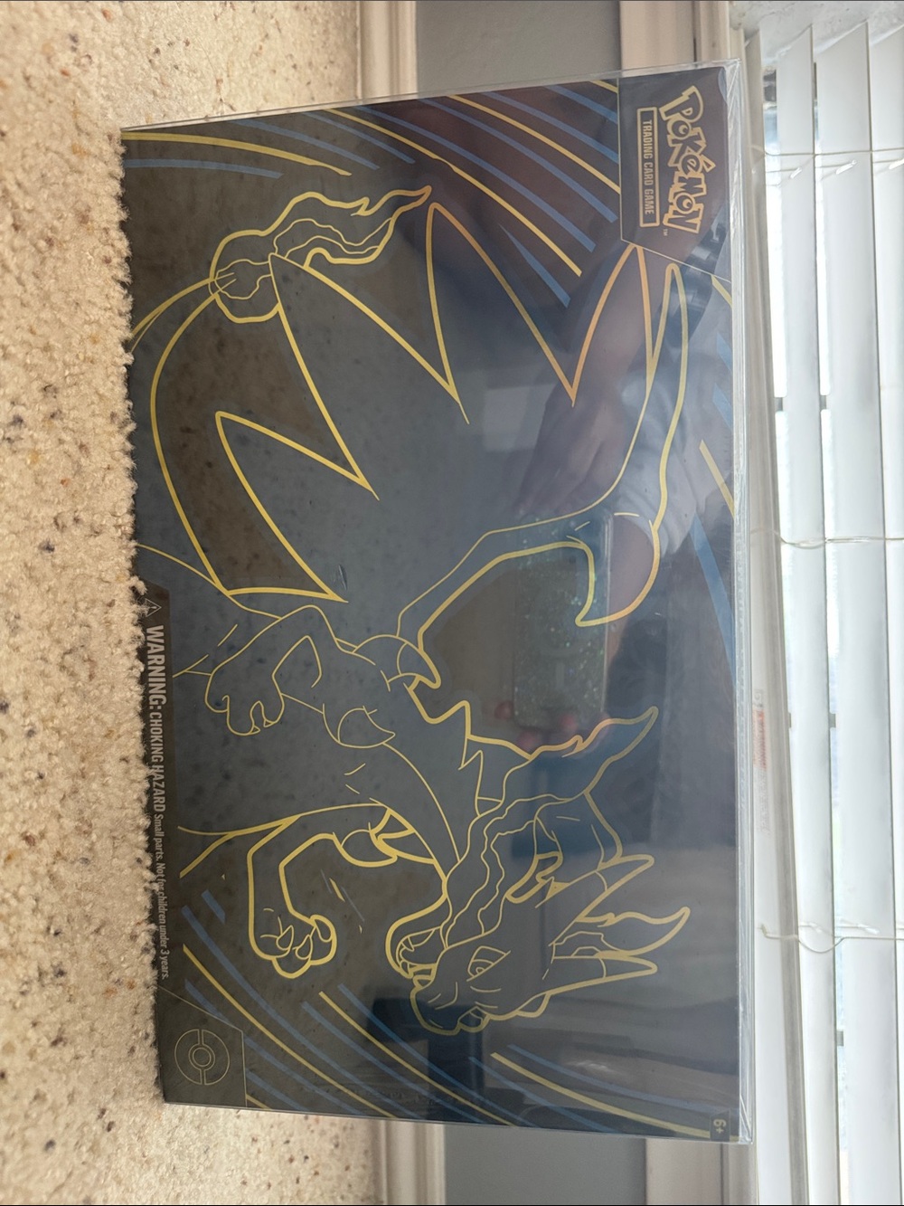Charizard Wall Art - Black and Gold Decorative Print